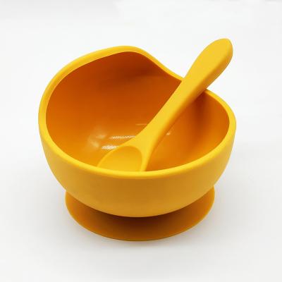 China BPA Free Sample New Available Anti Spill Baby Silicone Suction Bowls for sale