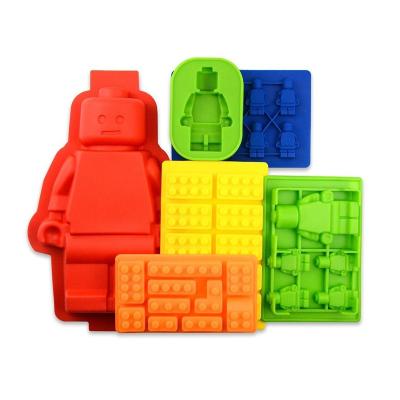 China Silicone Ice Cube Tray Food Grade Ice Molds Multi-Size Stocked Bricks Mold Tray Best for Favorite Cocktail for sale