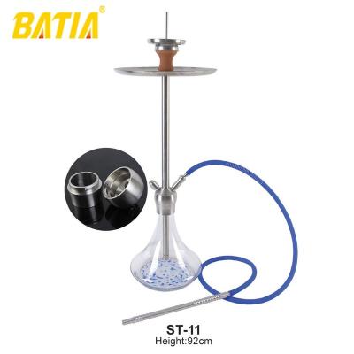 China Click System And Stainless Steel Handle Shisha Wholesale Hottest Selling Stainless Steel Hookah Royal Luxury Shisha for sale