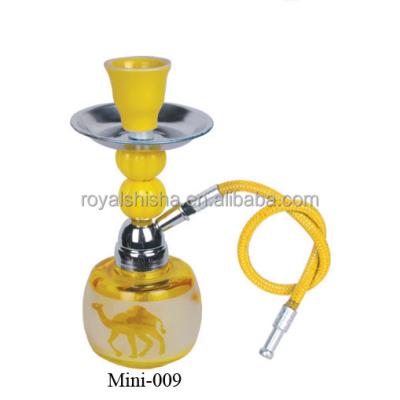 China Wholesale Cheap Single Yellow Hookah Mini China Beautiful Maya Portable Mini Glass Shisha for sale