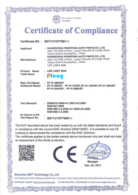 CE - Guangzhou Peng Feng Auto Parts Co., Ltd