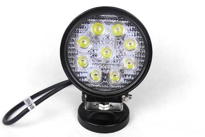 China 12V 24V 27W Automotive Round Led Offroad Lights Cree / Epistar Work Lights for sale