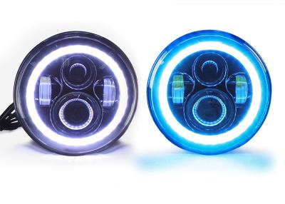 China 7 inch 30w 2200LM  Blue Halo JEEP Headlight With High Low beam for sale