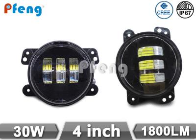 China Cree 30W 4 inch LED Jeep Fog Lights 1800 Lumen for Jeep Wrangler for sale