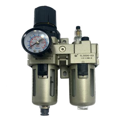 China Hotels Air Source Treatment Units SMC Type High Pressure Compressed Pneumatic Pressure Regulator With Gauge for sale