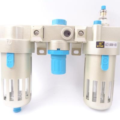 China Hotels GC400 1/8 1/4 1/16 3/8 3/4 Pneumatic Source Treatment STNC Air Filter Regulator for sale