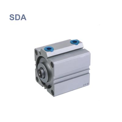 China Hotels SDA Series 12 Compact Type 16 30 25 32 40 50 63 Mini Aluminum High Quality Pneumatic Air Airtac Double Acting Cylinder for sale