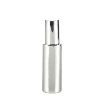 China SILVER Personal Care Airless Lotion Bottle Plastic Airless Pump Bottle 30Ml 40ML 50Ml 80ML100Ml for sale