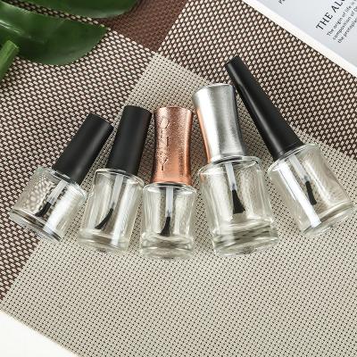 China Fashion 10ml&16ml Single Nail Oil Personal Care Polish Glass Bottle With Screw Cap And Brush for sale