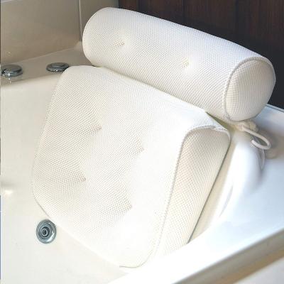 China White Polyester 3d Mesh Bath Pillow Eco - Friendly Air Sustainable Washable for sale