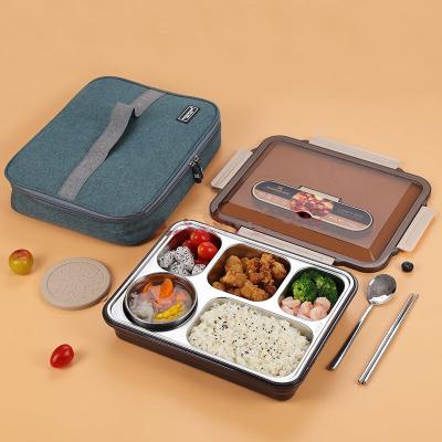 China Waterproof Stainless Steel Bento Style Lunch Box Novelty Kids School Bento Box For Kids for sale