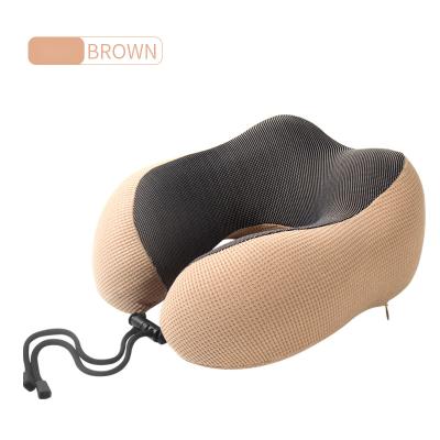 China Best Memory Airplane Washable U Shaped Travel Foam Inflatable Neck Pillow for sale