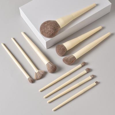 China Angular blush 13PCS eco make up brushes gold professional brushes for make up for sale