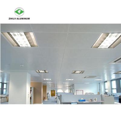 China Perforated Ceilings Perforated Aluminum Square Ceiling Panel Ceiling Tiles For Office Roof Decoration for sale