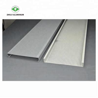 China Perforated ceilings perfect anti-corrosion aluminum strip ceiling price in malaysia for subway for sale