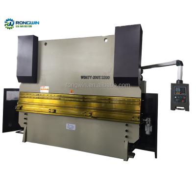 China Folding Steel Plate Sheet 200Ton 3.2 Meters Hydraulic Press Brake GOLD for sale