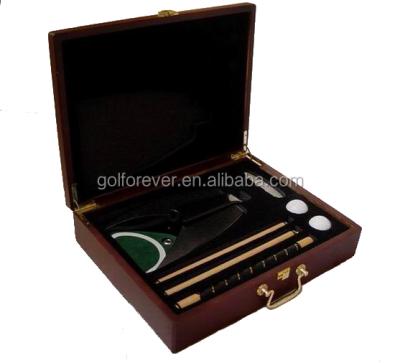 China Wooden Shaft Case Golf Putter Set For Gift Promotion for sale