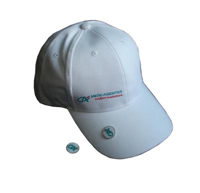 China 128*60 Cotton Magnetic Golf Ball Marker Cap Cap for sale