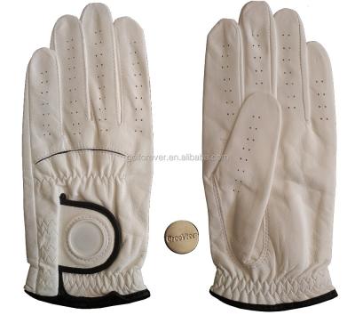 China Cabretta Cabretta Golf Gloves with Magnetic Ball Marker for sale