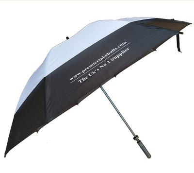 China Morden Luxury 30 Inch Two Layers Golf Umbrella With Windproof Design for sale