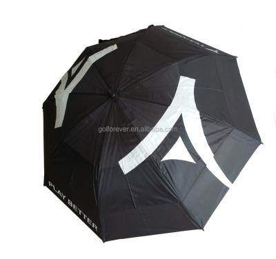 China Traditional 30 Inches Windproof Golf Umbrella With Double Layer Design for sale