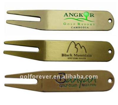 China Steel With Golf Divot Liner Tool With OEM Custom Logo for sale