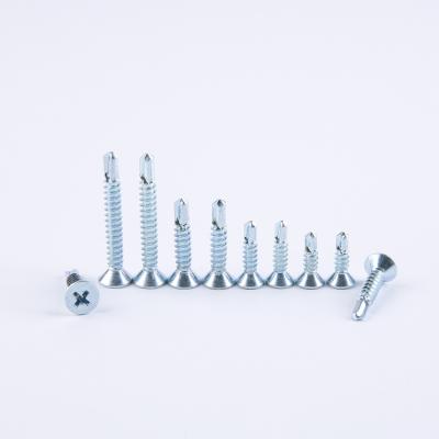 China M3 Fastener Flat Cross Heads Steel Screw Socket Assortment Phillips Self Sealing Drilling Screws for sale