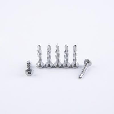 China Wholesale Square Pan Feeder Marinating 410 304 316 Stainless Steel Pan Head Self Drilling Screws m5.5 X 150 mm for sale