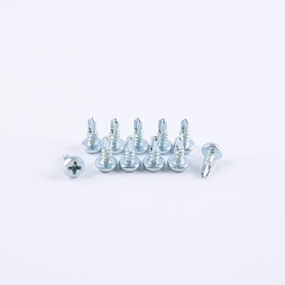 China Custom Blue Galvanized Binding Brand Size m3 ANSI DIN Head Phillips Binding Self Long Drilling 1022 Steel Screw Nail for sale