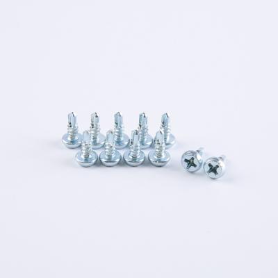 China Head Phillips Metal Binding Self Drill Binding Screws Hex Head m7 Blue Galvanized Self-drilling Binding Screws for sale