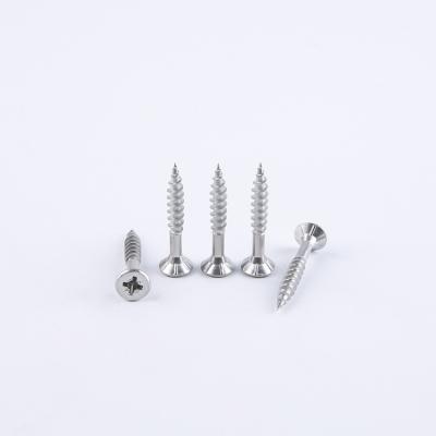 China Screw #6-32 Flat Head Coarse Tooth Phillips Stainless Steel Tapping Screw for sale