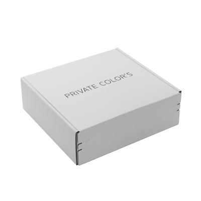 China Recyclable Custom Logo Outside Printed White Mailer Boxes, Shoes Clothing Shipping Paper Boxes for sale