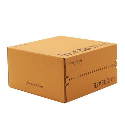 China Recycled Materials Custom Self-Adhesive Zipper Tear Mailing Boxes, Corrugated Tear Strip Carton Box for sale