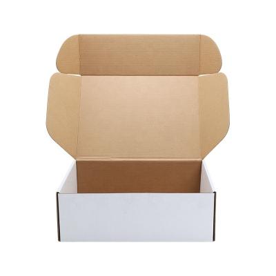 China Recycled Materials Manufacturer Customized White Corrugated Shipping Boxes Corrugated Mailer Boxes for sale