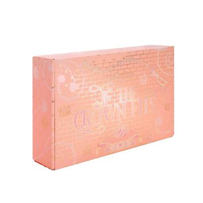 China Recyclable Custom Cosmetic Set Mailing Box With UV Coating and Gold Stamping, Corrugated Adhesive Mailer Box for sale