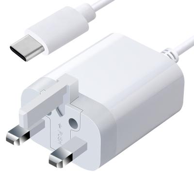 China Electronic devices such as Cell Phones and Computers 20W USBC Charging PD Wall Plug UK Type C Power Adapter and 3.3FT Cord for sale