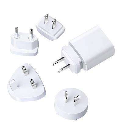 China Electronic devices such as the GaN Wall Charger USB-C Replaceable Port Plug Cell Phones and Computers Fast Charging Adapter Compatible with MacBook Pro Air iPad Pro iPhone 13 Galaxy S9 for sale