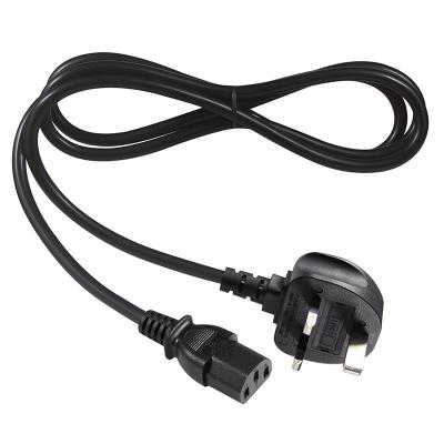 China COMPUTER IEC C13 Extension Power Cable Lead with UK Pin Plug 13 Amp, Single Plug for Monitor, Kettle, PC, Computer Mains for sale