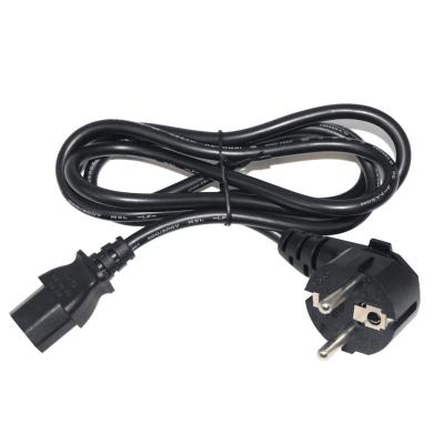 China Black Computer Cable Power Cord, Black 6FT EU Power Cord Mains Power Cord for Printer etc. PC Monitor Computer PC for sale