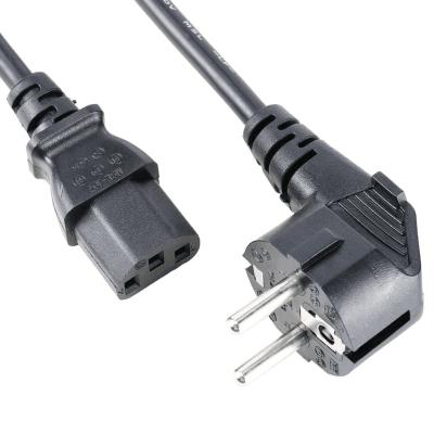 China COMPUTER Power Cable 1.8m C13 Euro Plug ECO 7/7 Schuko C13 Plug Cable 3-Pin IEC Cable For PC Monitor, PS3 Printer / PS4 Pro Scanner for sale