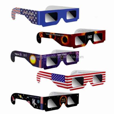 China Cardboard high quality virtual reality 3d glass OEM solar eclipse promotional glasses with low MOQ for sale