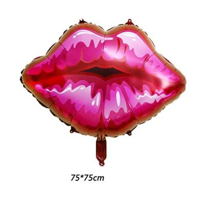 China High Quality 75*75cm Lip Helium Balloons Kiss Balloons For Valentine's Day Wedding Party Decoration Balloon for sale