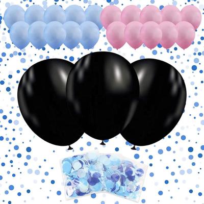 China Gift Toy 23pcs 36inch Black Globos De Latex Balloon Baby Shower Balloons Party Decoration For Gender Reveal Supplies for sale