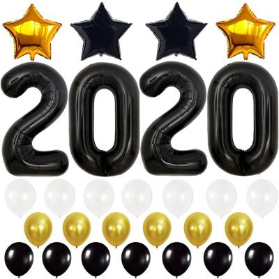 China 2020 Promotional Toy 40inch Foil Balloons Graduation Party Decorations 18inch Star Balloons For New Year Home Decor for sale