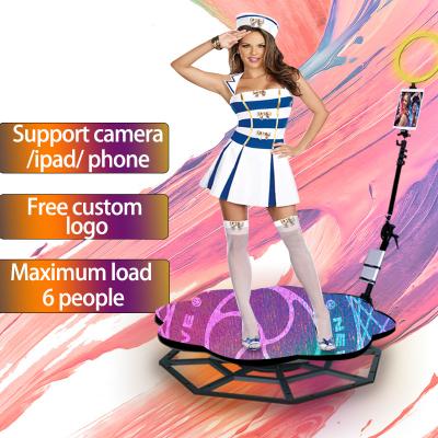 China 360 Degree Photo Booth Au Photo Booth Manual Ring Light 3d Selfie Ipad Photobooth Wireless Portable Instant Rotating Props for sale