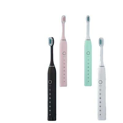 China Hot Selling Sonic Electric Toothbrush Adults Soft Clean Bristle Tooth Brush Rechargeable Replacement Heads for sale