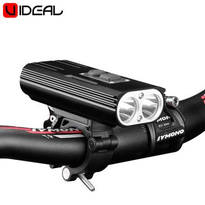 China Waterproof 2021 Cycling Wholesales 1800 Lumens 3400mAh USB Two-Burner Rechargeable Bike Light For Bike for sale