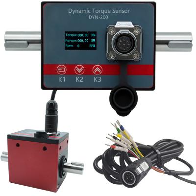 China Small Size Dynamic Torque Torque Transducer Torque Sensor 10Nm 50Nm 100Nm Square Driver Dynamic Rotary Torque Measuring Torque Transducer Contact Shaft Torque Sensor for sale