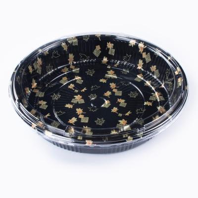 China Disposable Wholesale Disposable Transparent High End Plastic Fruit Takeout Party Sushi Tray Packing Box for sale