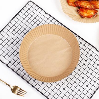 China Bakest Parchment Paper Round Air Fryer Hot Sale White Baking Paper 50pcs/pack for sale